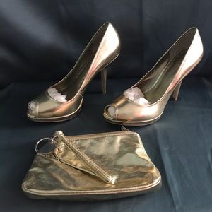 Shoes and matching wristlet